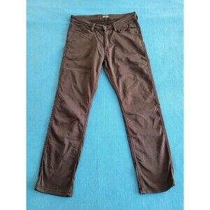 DU/ER No Sweat Straight Fit Pants Mens 34x32 Black Faded Performance Stretch